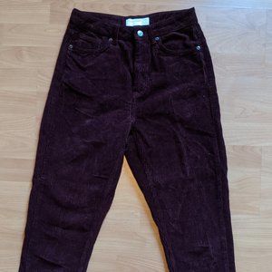 Topshop Corduroy Mom Jean Fit - Almost Brand New!